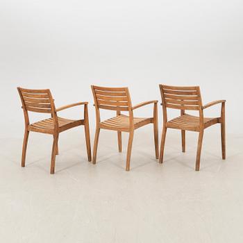 Jakob Berg trädgårdsmöbel 7 dlr "Ballare" för Fritz Hansen Danmark sent 1900-tal.