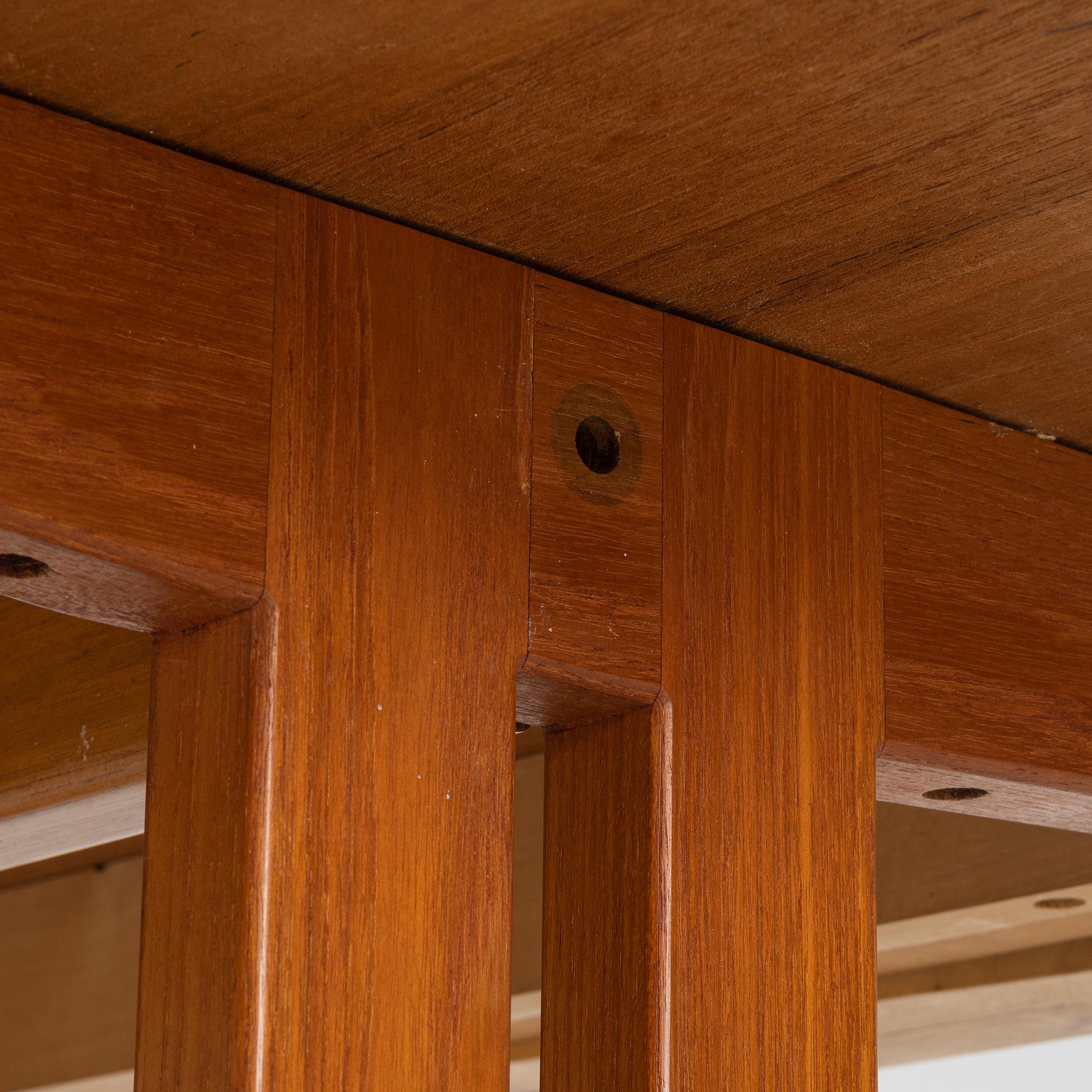 A teak dining table, 1960's.