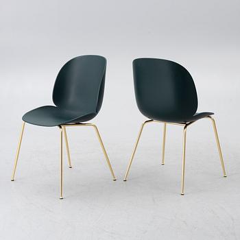 GamFratesi, stolar, 4 st "Beetle Dining Chair", Gubi, Italien, 2010/20-tal.