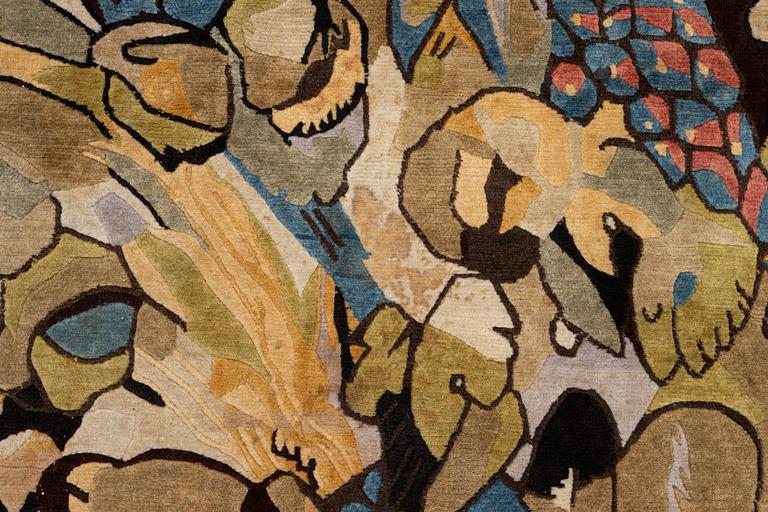 A carpet, c. 460 x 370 cm.