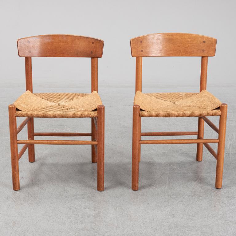 BØRGE MOGENSEN, seven model J39 chairs, Denmark, second half of the 20th century.