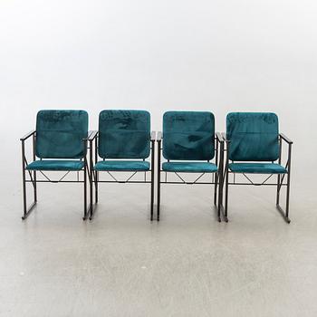 Yrjo Kukkapuro, 4 open arm chairs, 'A-502' Avarte Finland.