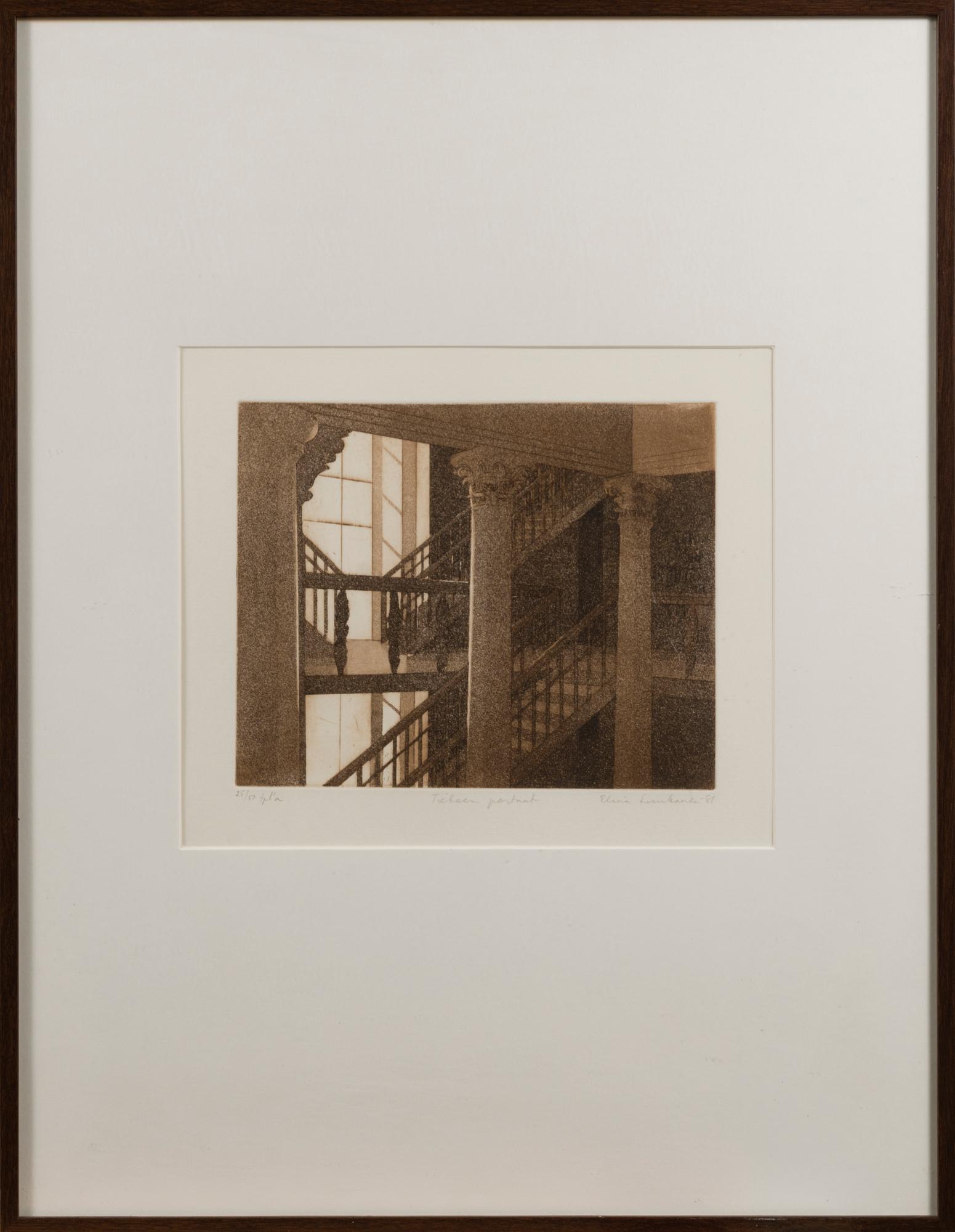 ELINA LUUKANEN, etching, signed and dated -81, numbered 25/50.