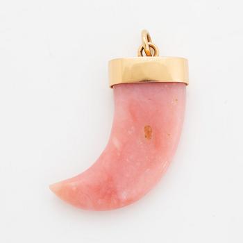 Ebba Brahe Jewellery, charm, pink opal and 18K gold.