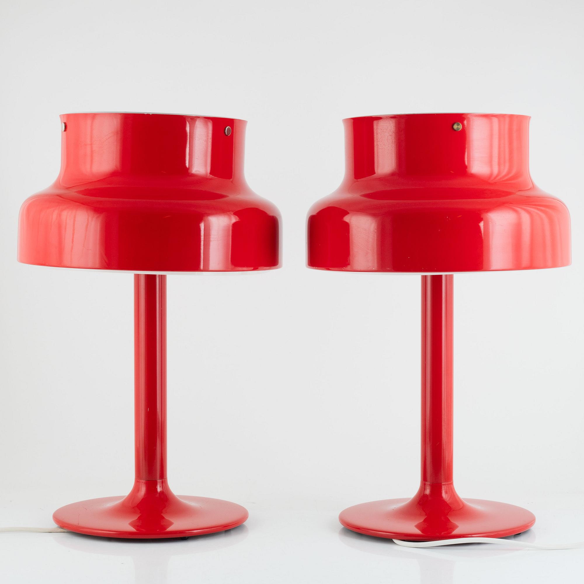 Anders Pehrson,  bordslampor, ett par "Bumlingen" Ateljé Lyktan Åhus, 1900-talets senare del.