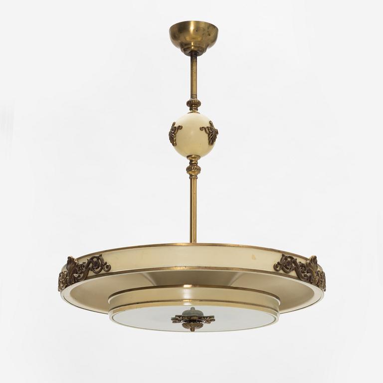 Einar Bäckström, a ceiling light, 1930's/1940's.