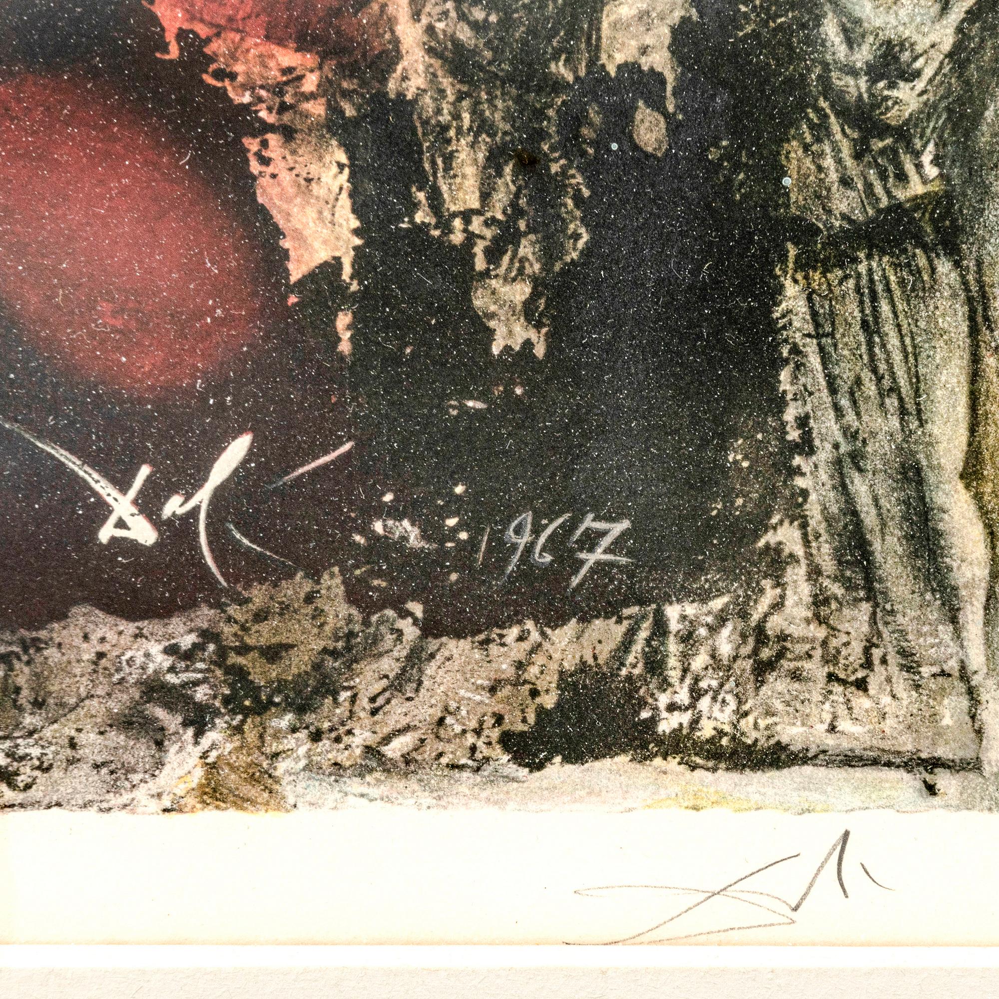 Salvador Dalí,  lithograph signed and numbered 151/250.