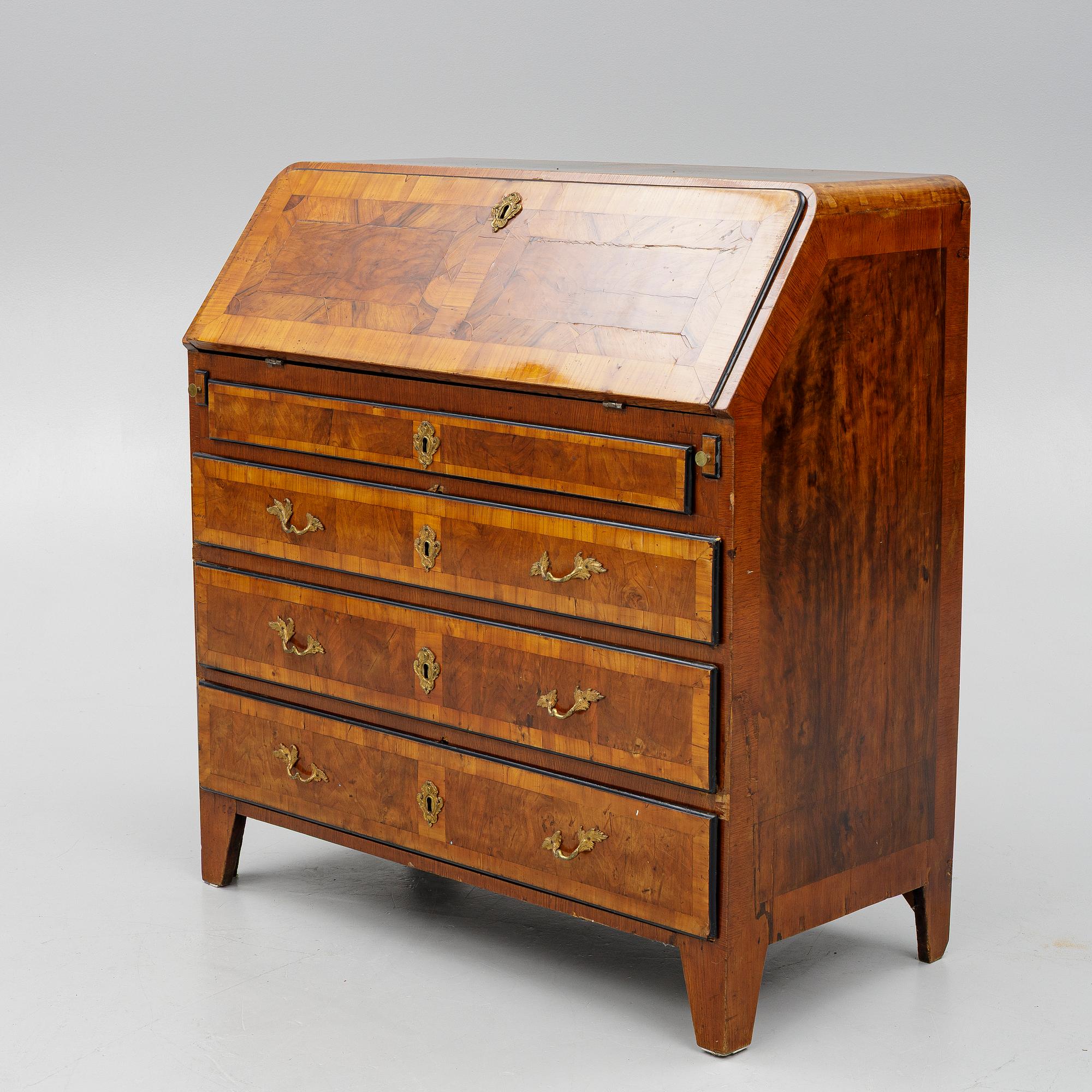 Sekretär, av  Sven Floberg (mästare i Stockholm 1749-72), Rokoko.