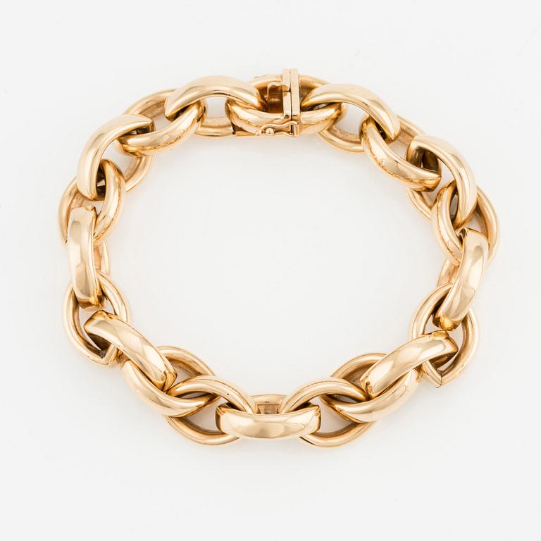 An 18K gold bracelet, Jan Hellströmer for W.A. Bolin.