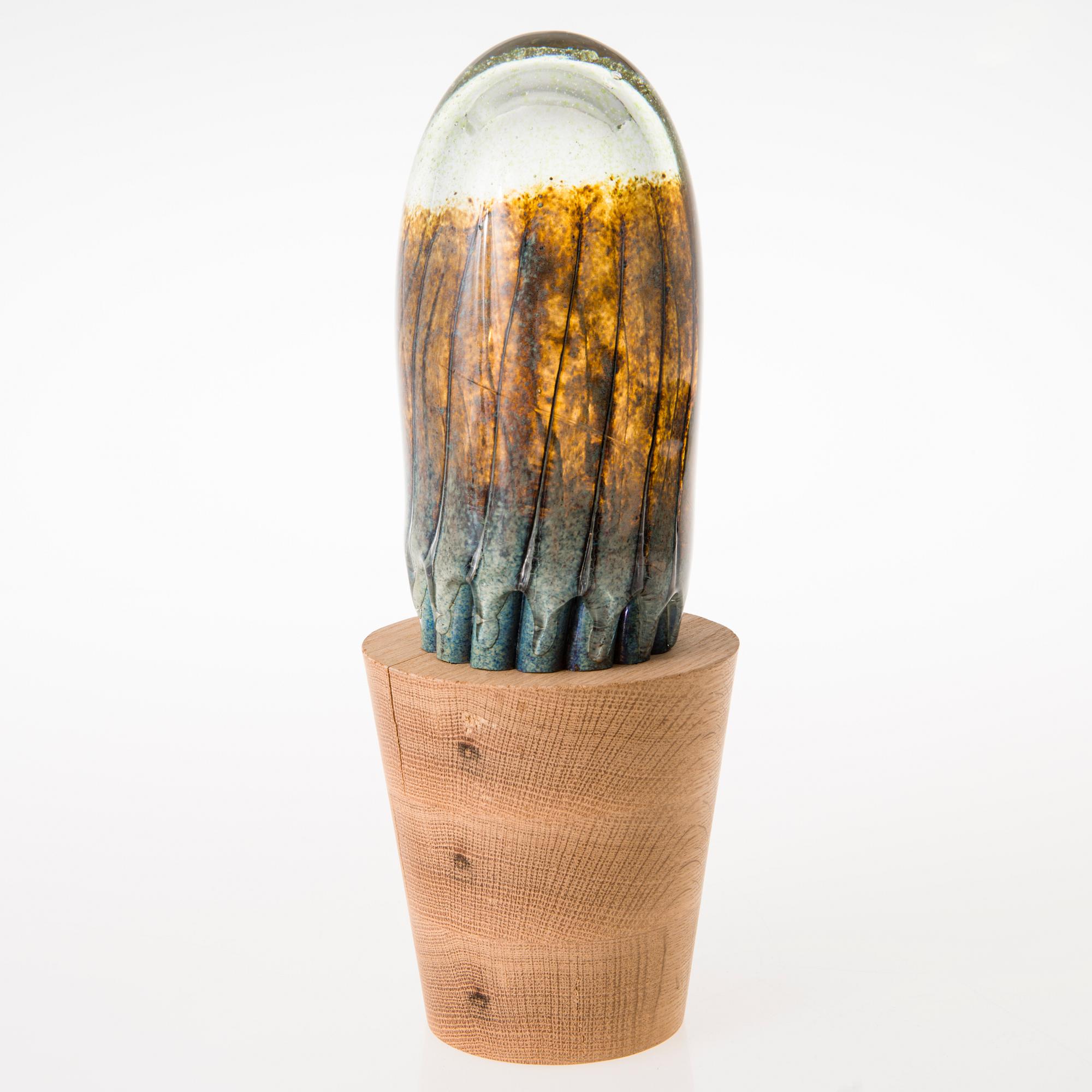 TIINA NORDSTRÖM, a 'Cactus' sculpture signed Tiina Nordström Iittala 1991.