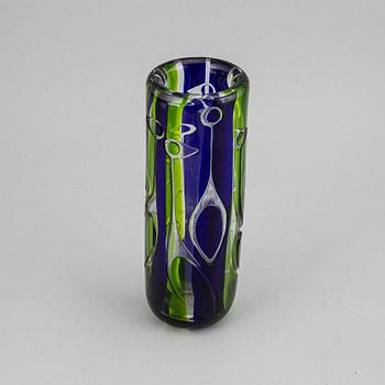 Vicke Lindstrand, a signed glass vase, Kosta Boda.