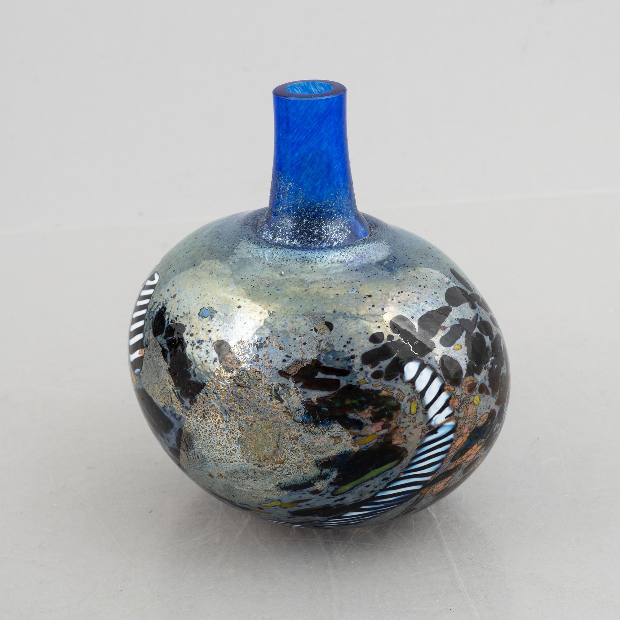 Bertil Vallien, vase, glass, Kosta Boda.
