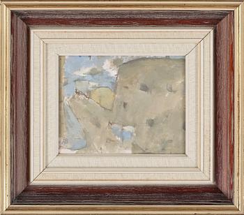 BIRGIT BROMS, olja på pannå, monogramsignerad.