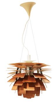 A Poul Henningsen copper 'Artichoke' ceiling lamp, Louis Poulsen, Denmark.