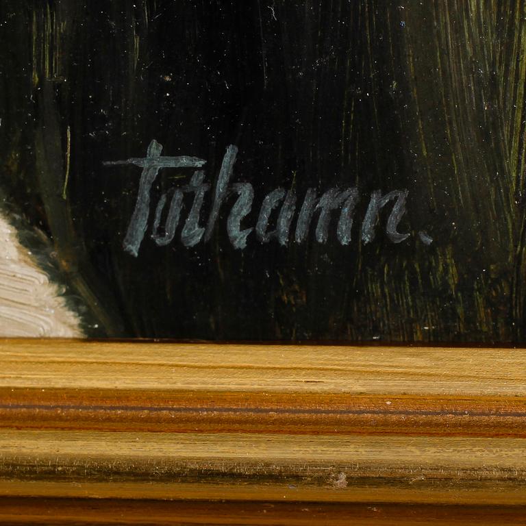 GUNNAR TORHAMN, olja på pannå, signerad.