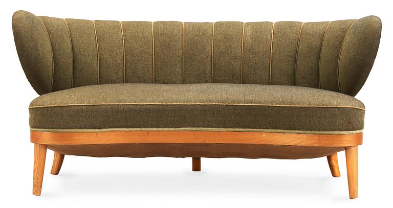 An Otto Schulz 'Schulz' sofa by Jio Möbler, Jönköping, Sweden 1940's-50's.