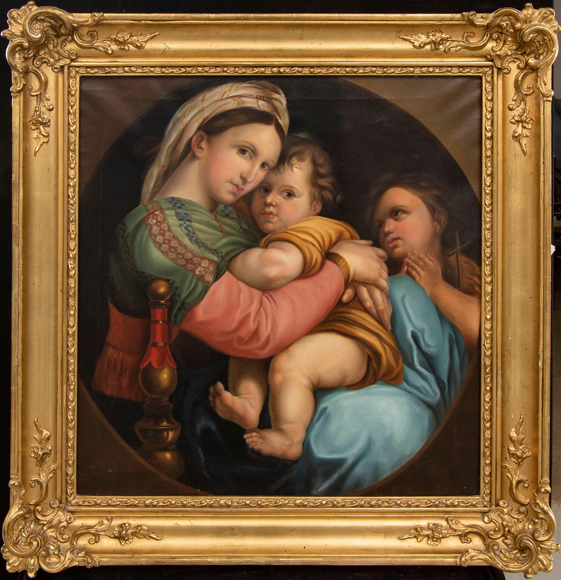 Herminie von Sahl oil on canvas signed and dated 1853.