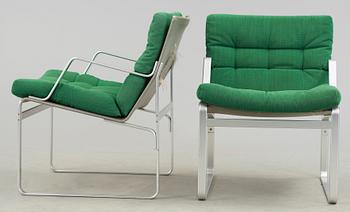 FÅTÖLJER, ett par, Bruno Mathsson, Mathsson International AB, 1970-tal.