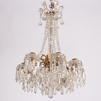Chandelier, Sweden, late 19th century, Oscarian period.