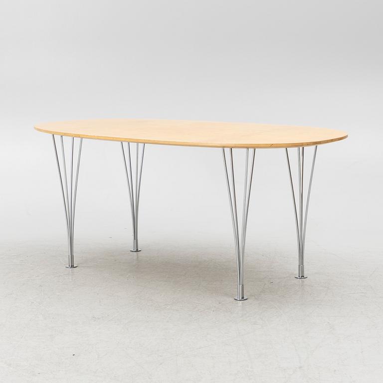 Bruno Mathsson, & Piet Hein, table, "Superellipse", Bruno Mathsson International, Värnamo.