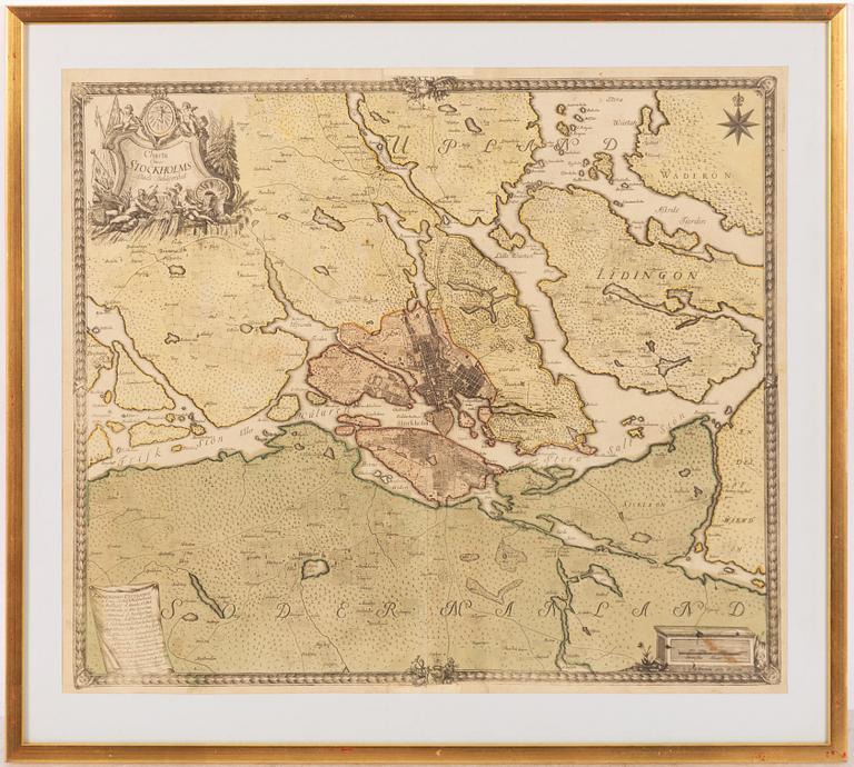 Georg Biurman, "Charta öfwer Stockholms Stads Belägenhet".