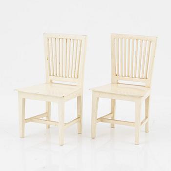 A lot of 14 pieces of doll house furniture by Nolbyn Värmländskt hantverk, 20th century.