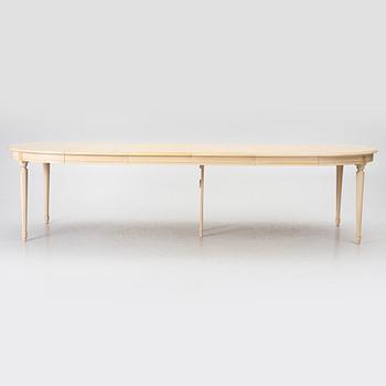 A dining table, Gustavian style, late 20th Century.