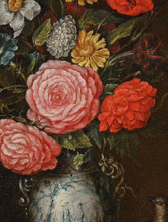 Johannes (Jan) Moninckx, Still Life with a Bird and a Pocket Watch.