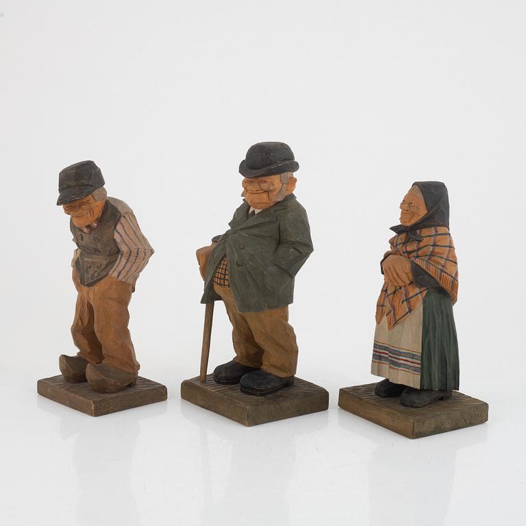 Herman Rosell, 3 st skulpturer, 1931.