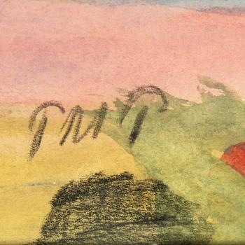 Primus Mortimer Pettersson, watercolor, signed.