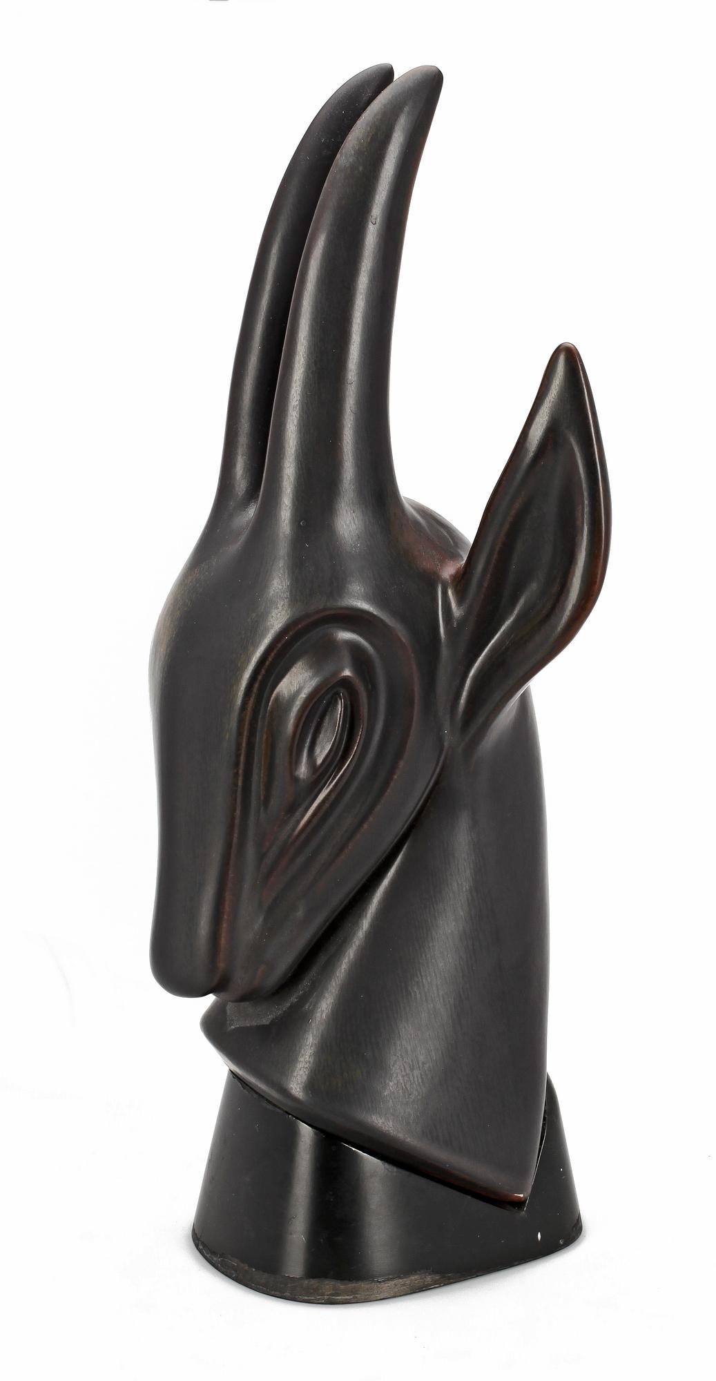GUNNAR NYLUND, skulptur, stengods, Rörstrand. Sign o numr 83/200.
