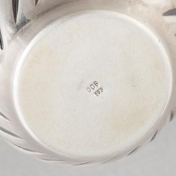 Box/bowl with lid, silver, 20th Century.