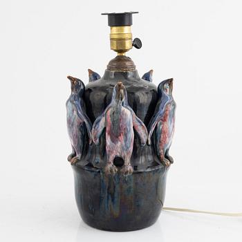 A ceramic table lamp, first half of the 20th century.