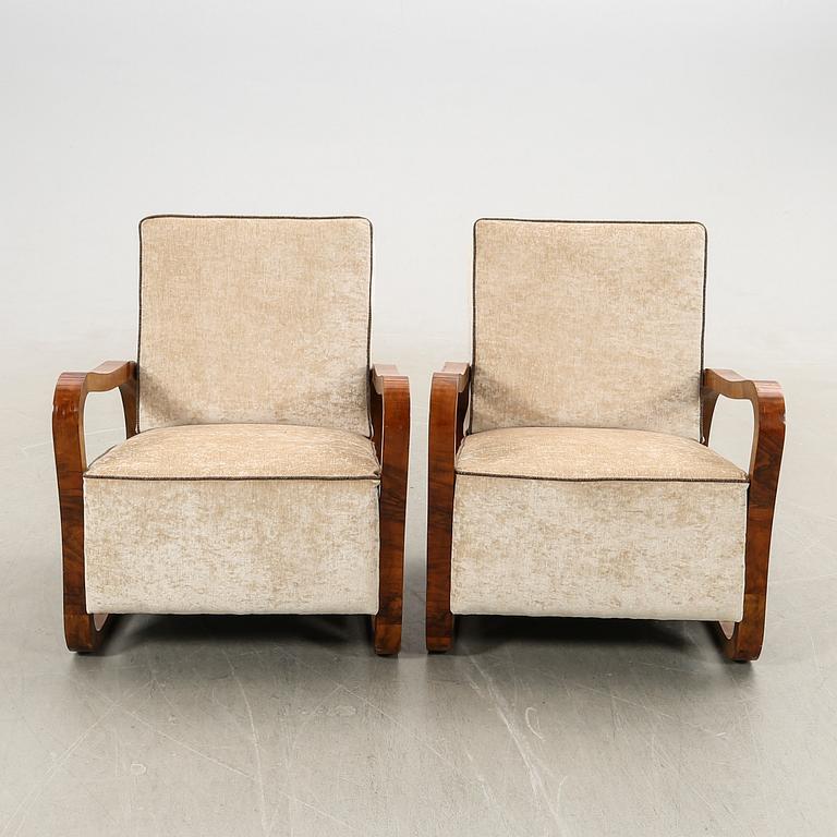Fåtöljer, ett par, Art Deco, 1900-talets första hälft.