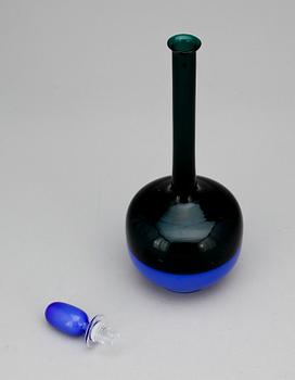 KARAFF, glas, möjligen Gio Ponti, Venini, 1900-talets andra hälft.