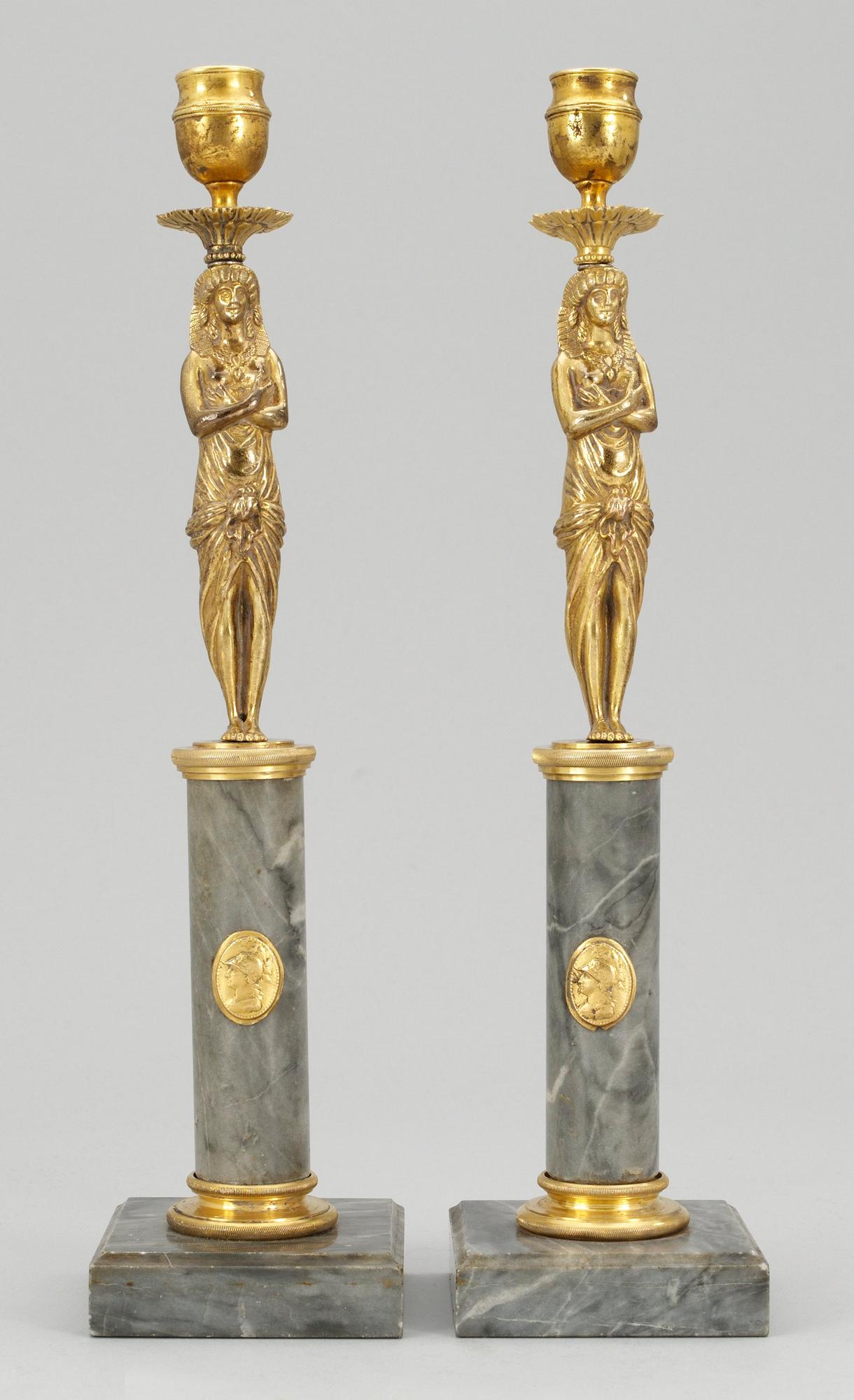 LJUSSTAKAR, ett par. 1800-tal.