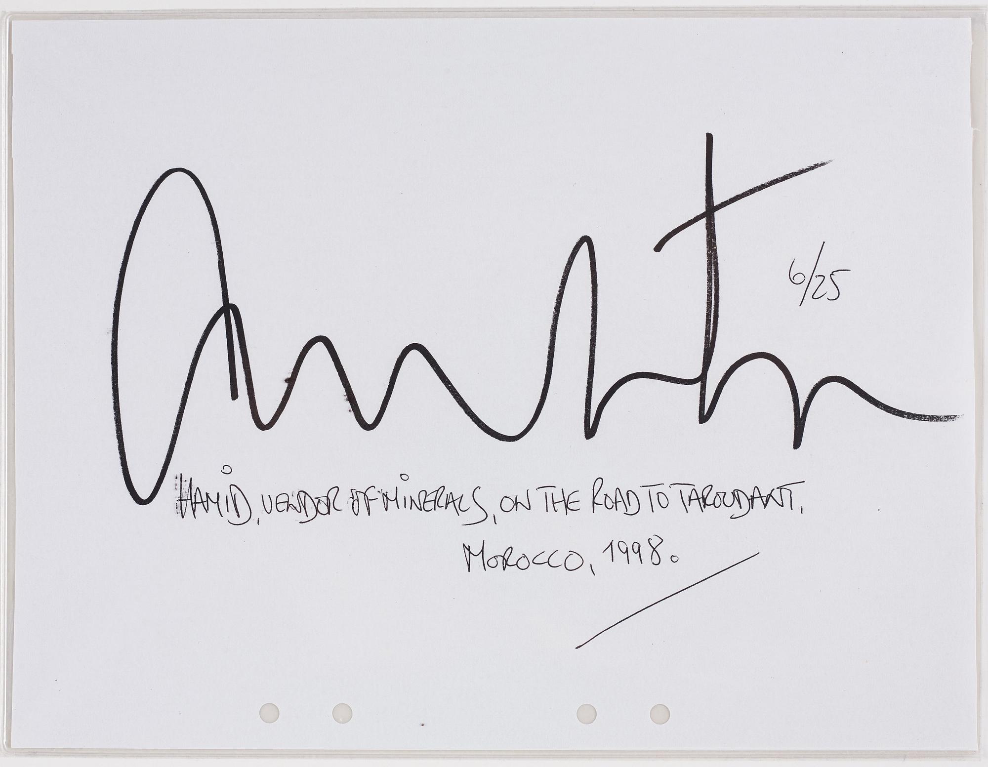 Albert Watson, 'Hamid, Vendor of Minerals, Morocco', 1998.