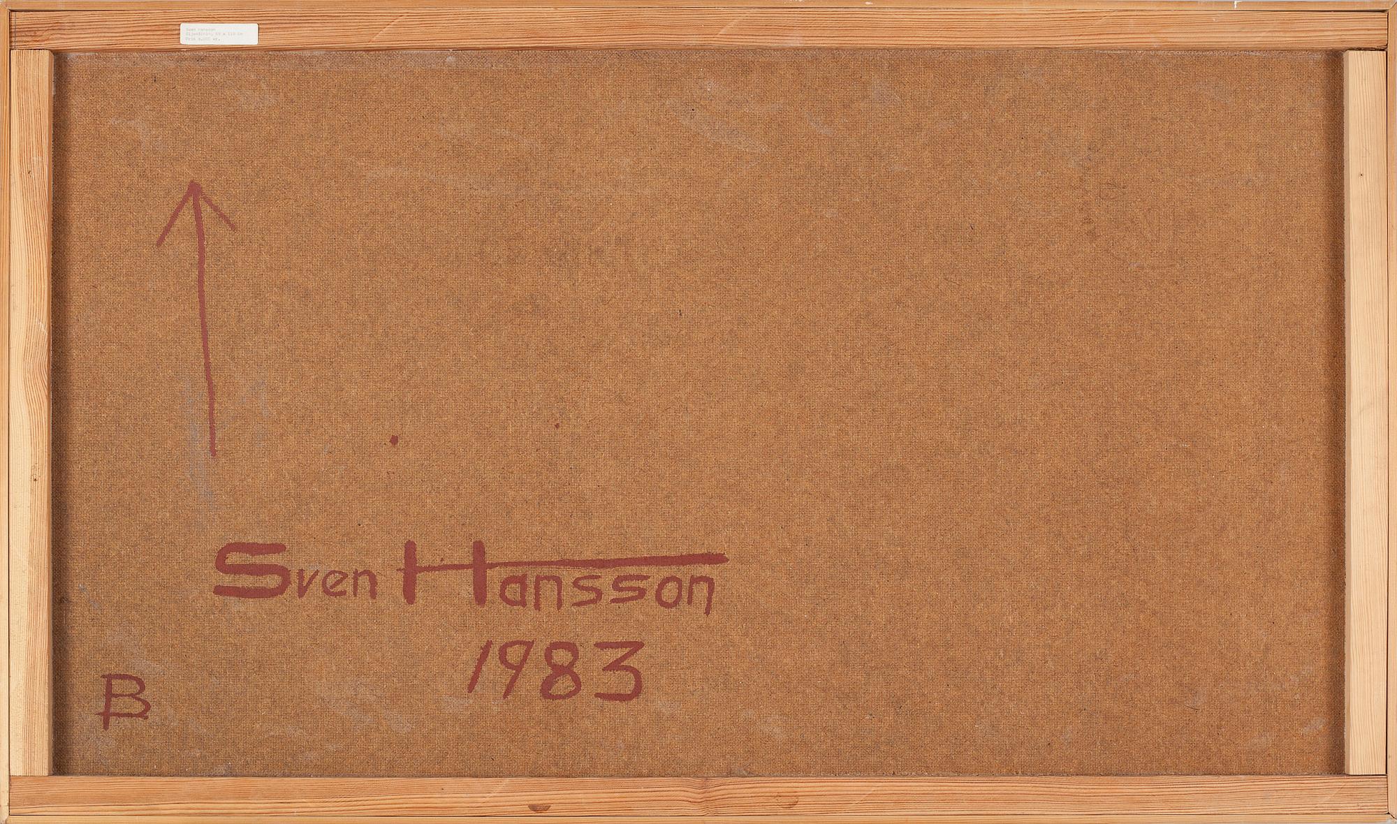 SVEN AXEL HANSSON, oil on panel, signed and dated 1983 à tergo.