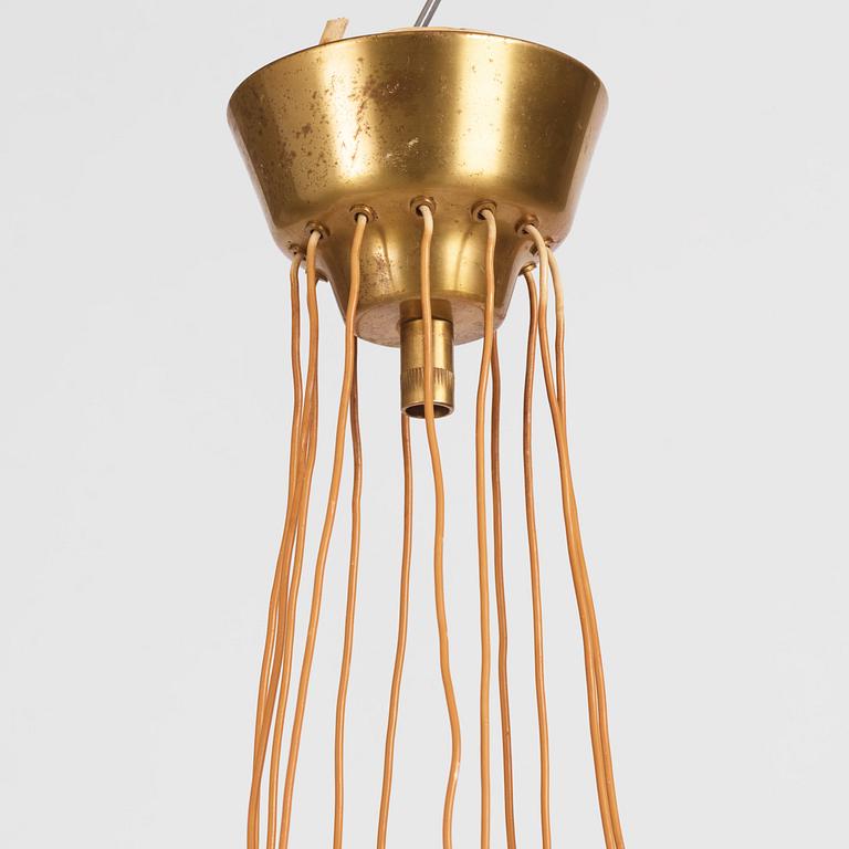 Hans Bergström, taklampa, modell "154/6", ateljé Lyktan, Åhus 1950-tal.