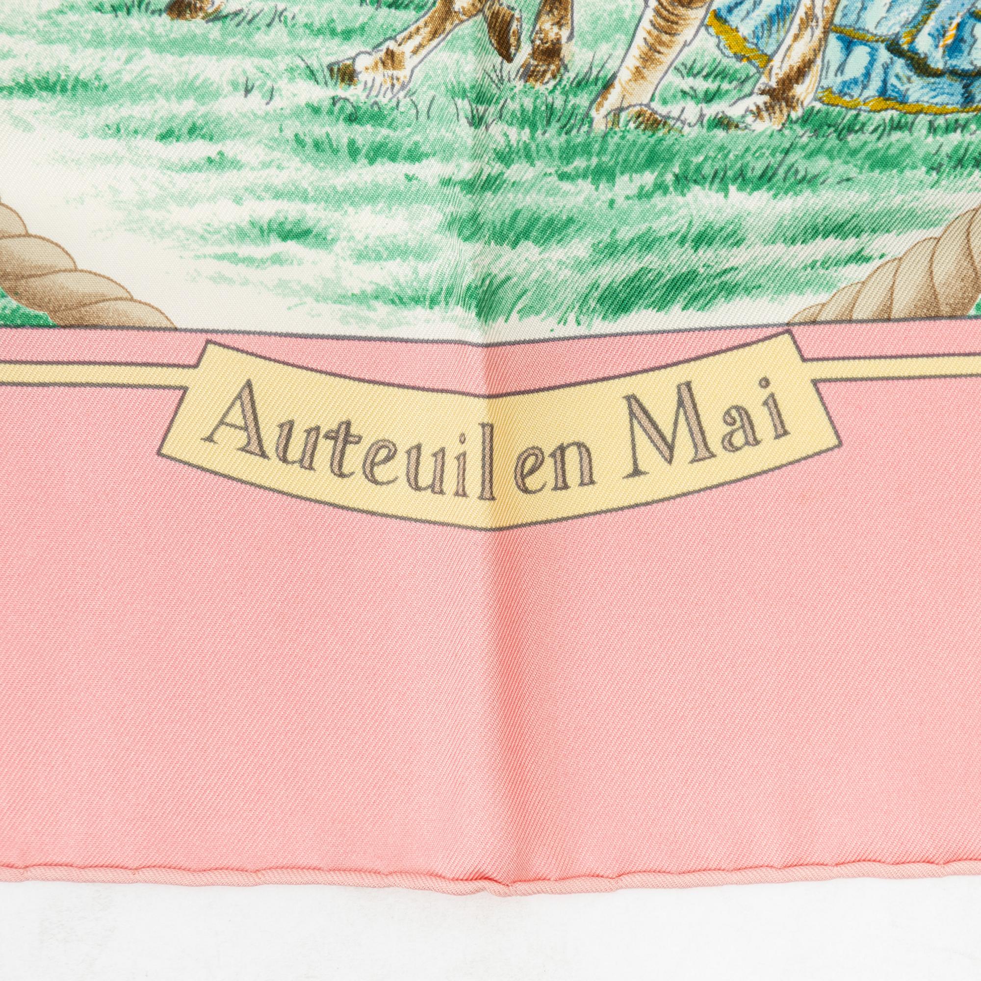Hermès, scarf, "Auteuil en Mai",