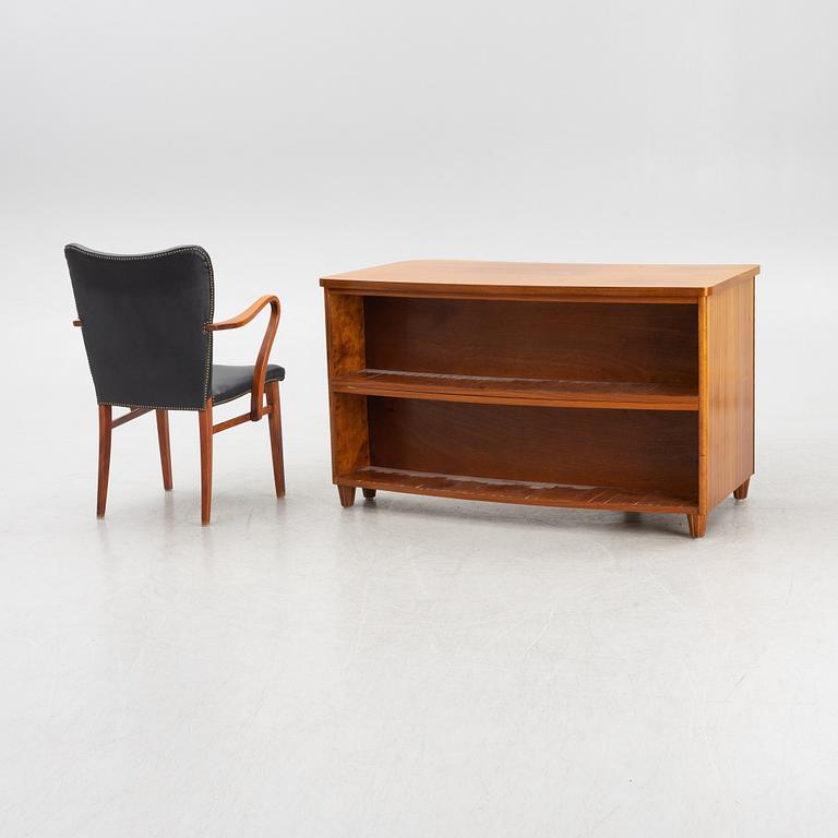Desk and desk chair, 1930s-40s.