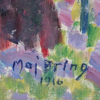 MAJ BRING, oil on canvas, signed Maj Bring and dated 1916.
