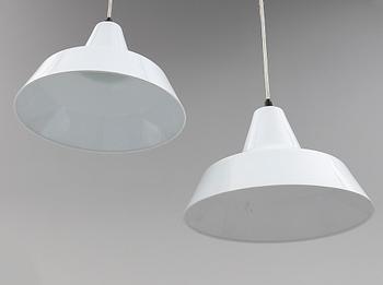 TAKLAMPOR, 4 st, Danmark, 1900-talets andra hälft. Höjd 26 cm.