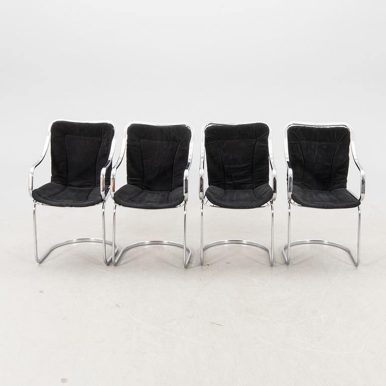 A set of four late 20th century chairs.
