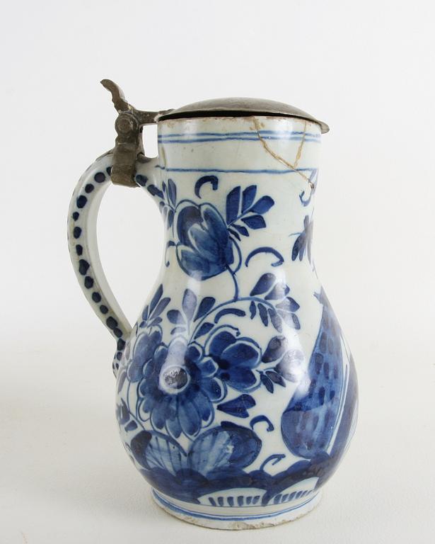 KANNA, fajans, troligen Holland 1700-tal.