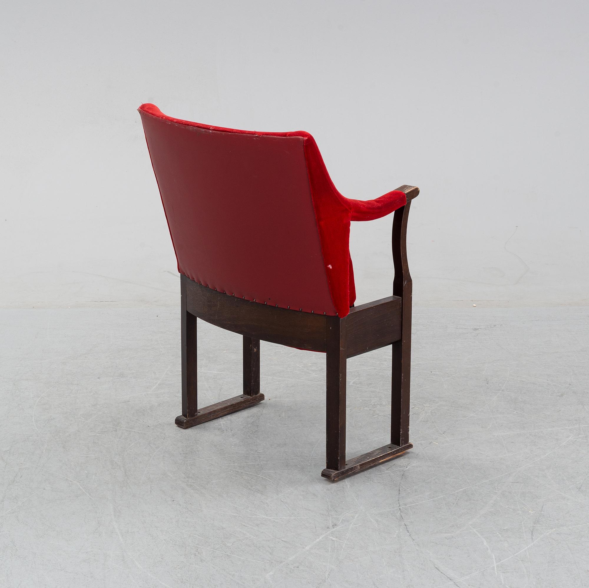 A Carl Malmsten 'Konsert' chair from Nordiska Kompaniet, circa 1926.