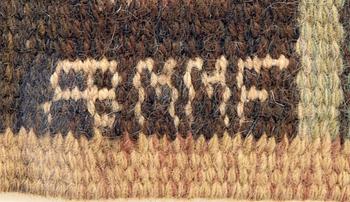 Märta Måås-Fjetterström, vävnad "Täppan", signerad AB MMF Gobelängteknik c. 35x35 cm.