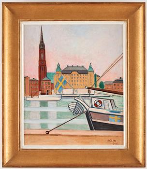 Einar Jolin, View over Riddarholmen.