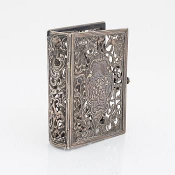 Bokomslag, silver, 1700/1800-tal.