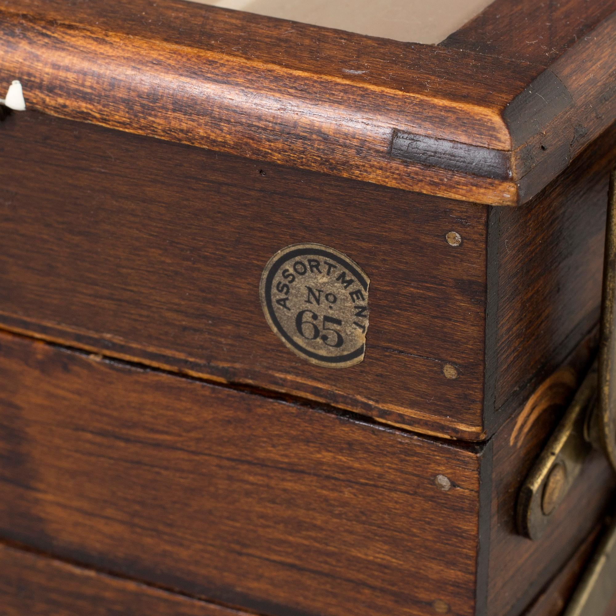 A sewing box 'Anchor' by Clarks, early 20th century.